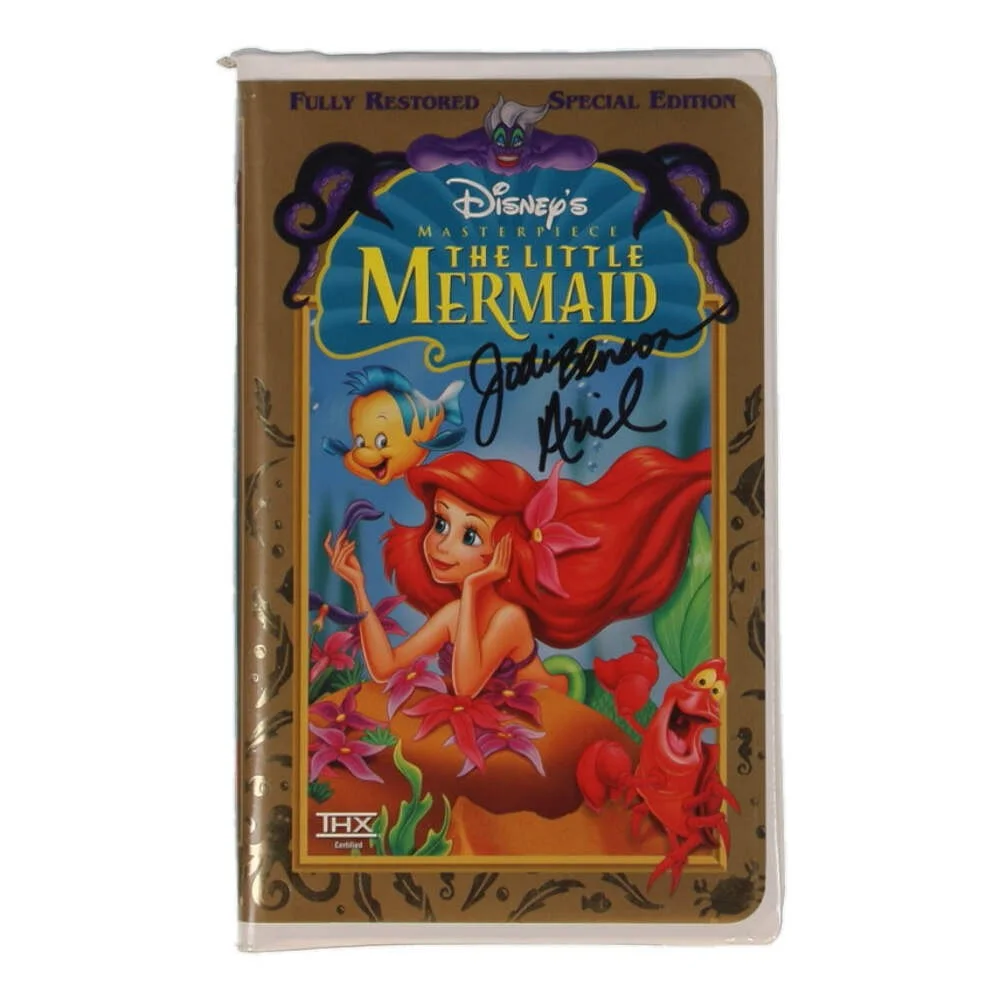 Jodi Benson — Jodi Benson Signed (JSA) "The Little Mermaid" Special Edition VHS Inscribed "Ari