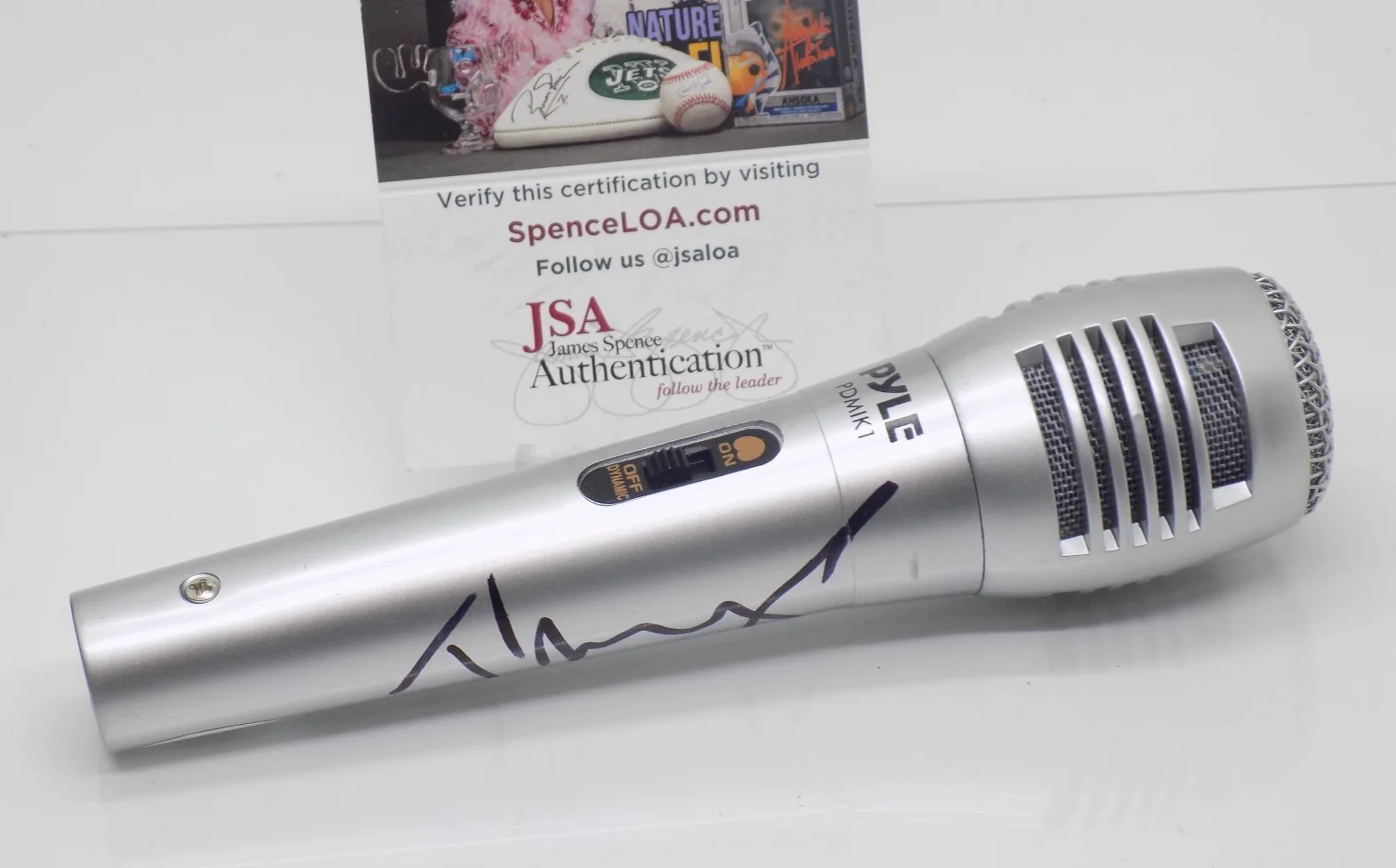 JOHN MELLENCAMP Signed Autograph PYLE Wireless Microphone Mic JSA 💎 COA, image 3