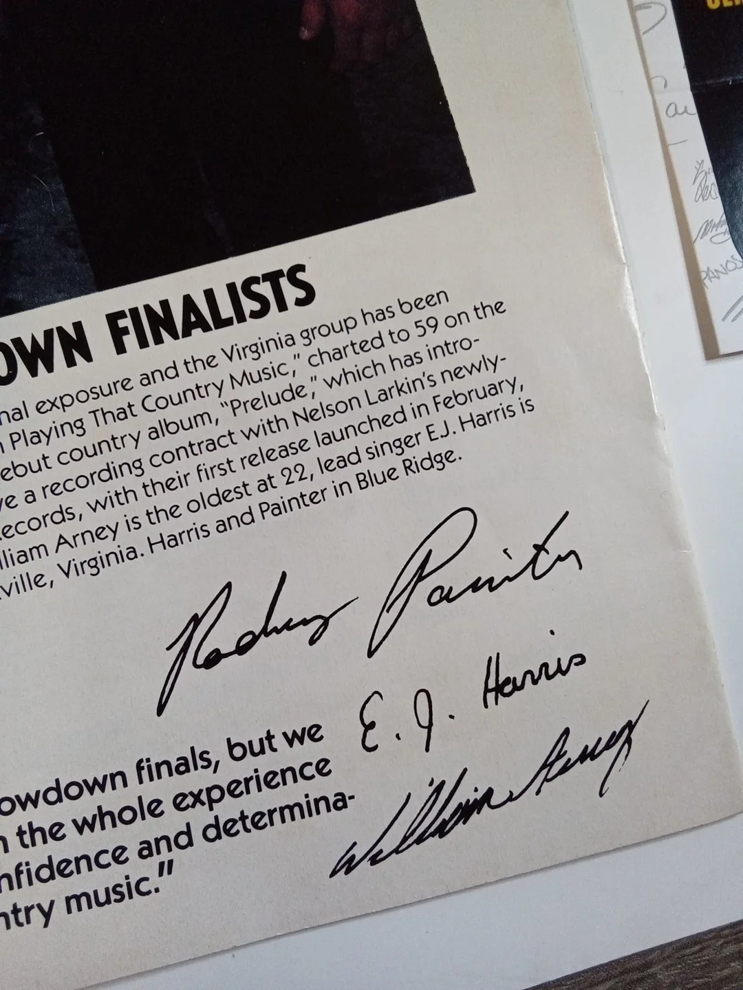 1984 Wrangler Country Showdown Magazine Signed Arney, Harris, Painter JSA, image 3