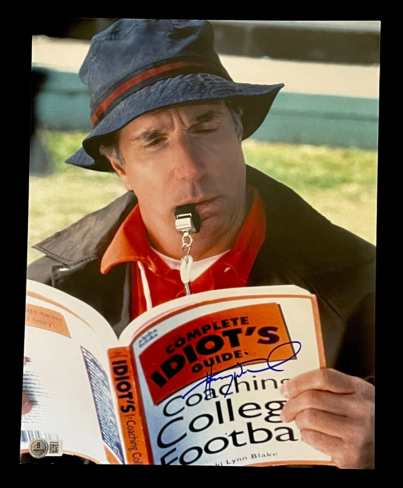 HENRY WINKLER - THE FONZ — HENRY WINKLER WATERBOY SIGNED 11X14 GLOSSY PHOTO. BECKETT COA. HAPPY DAYS.