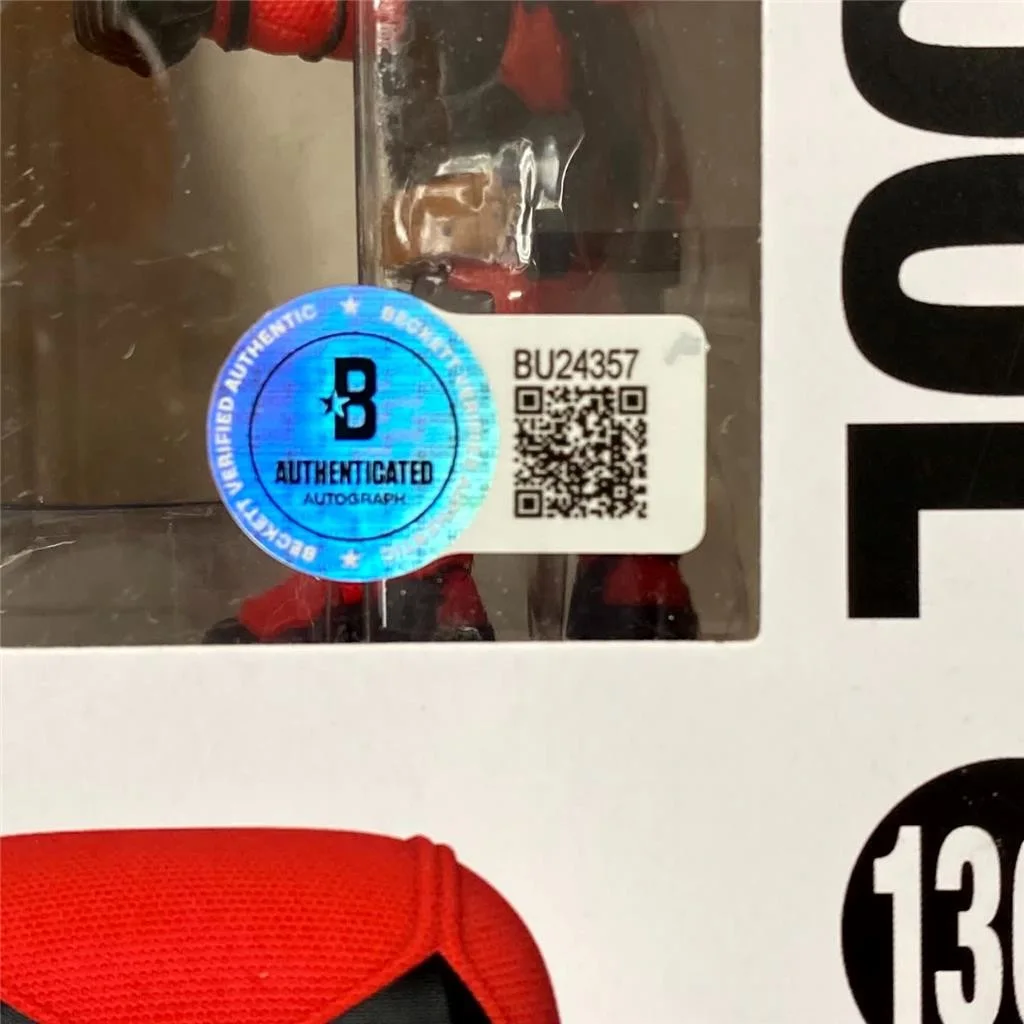 Director Tim Miller signed Deadpool Funko Pop 1362 autograph (B)~ Beckett BAS, изображение 5