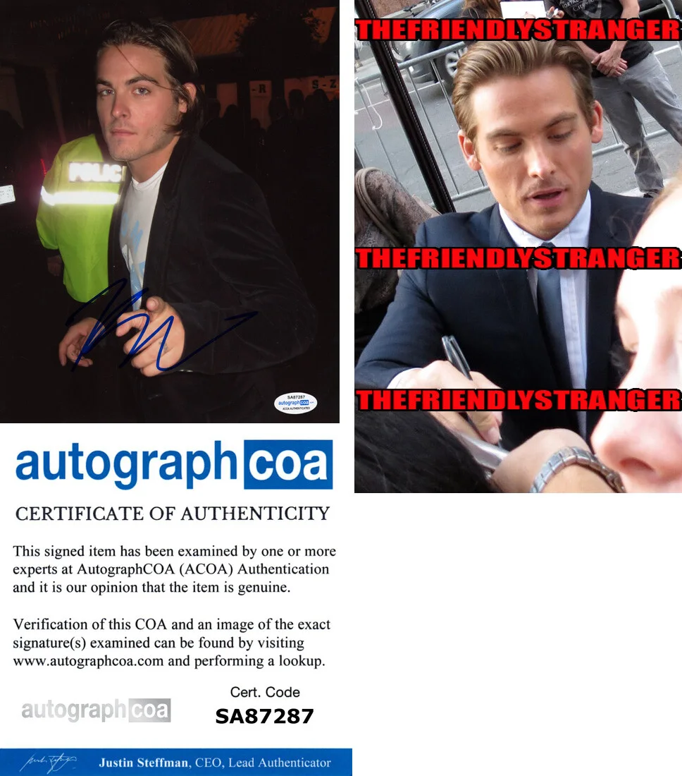 Kevin Zegers — Kevin Zegers signed Auto 8x10 Photo d PROOF Hot SEXY Mortal Instruments ACOA COA