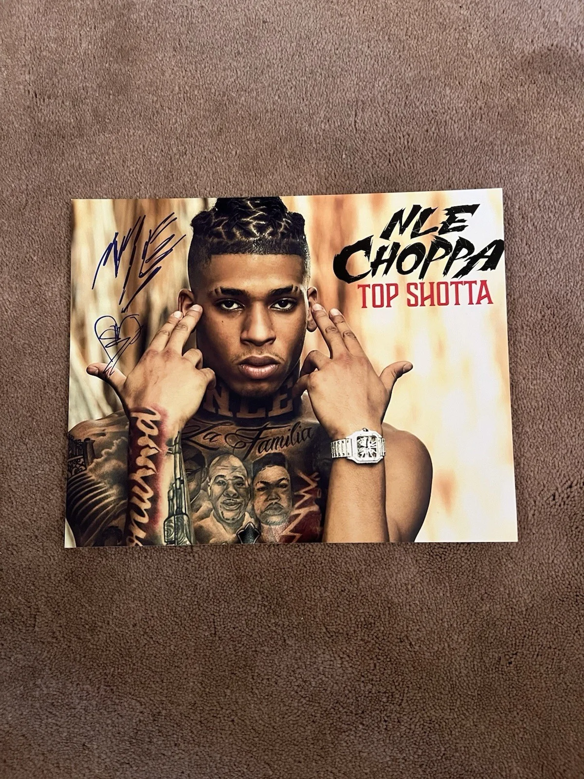 NLE Choppa Autographed Photo Rapper Top Shotta 8x10, изображение 2