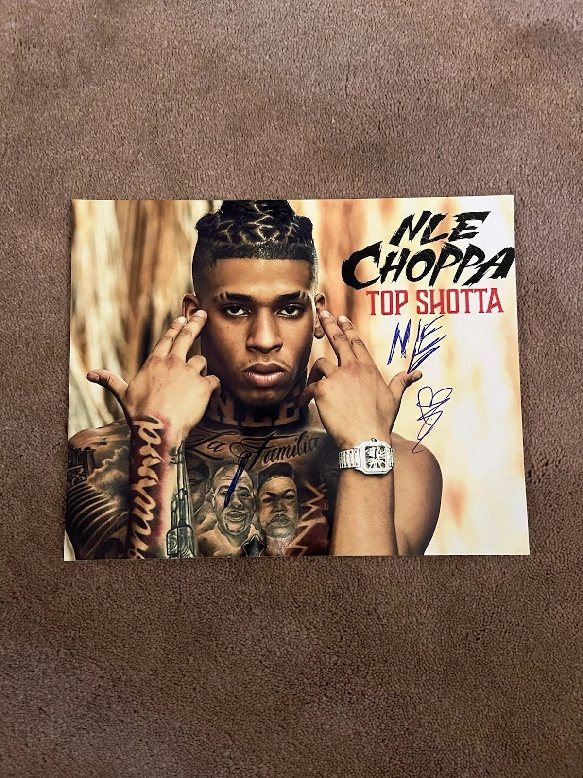 NLE Choppa Autographed Photo Rapper Top Shotta 8x10, изображение 3