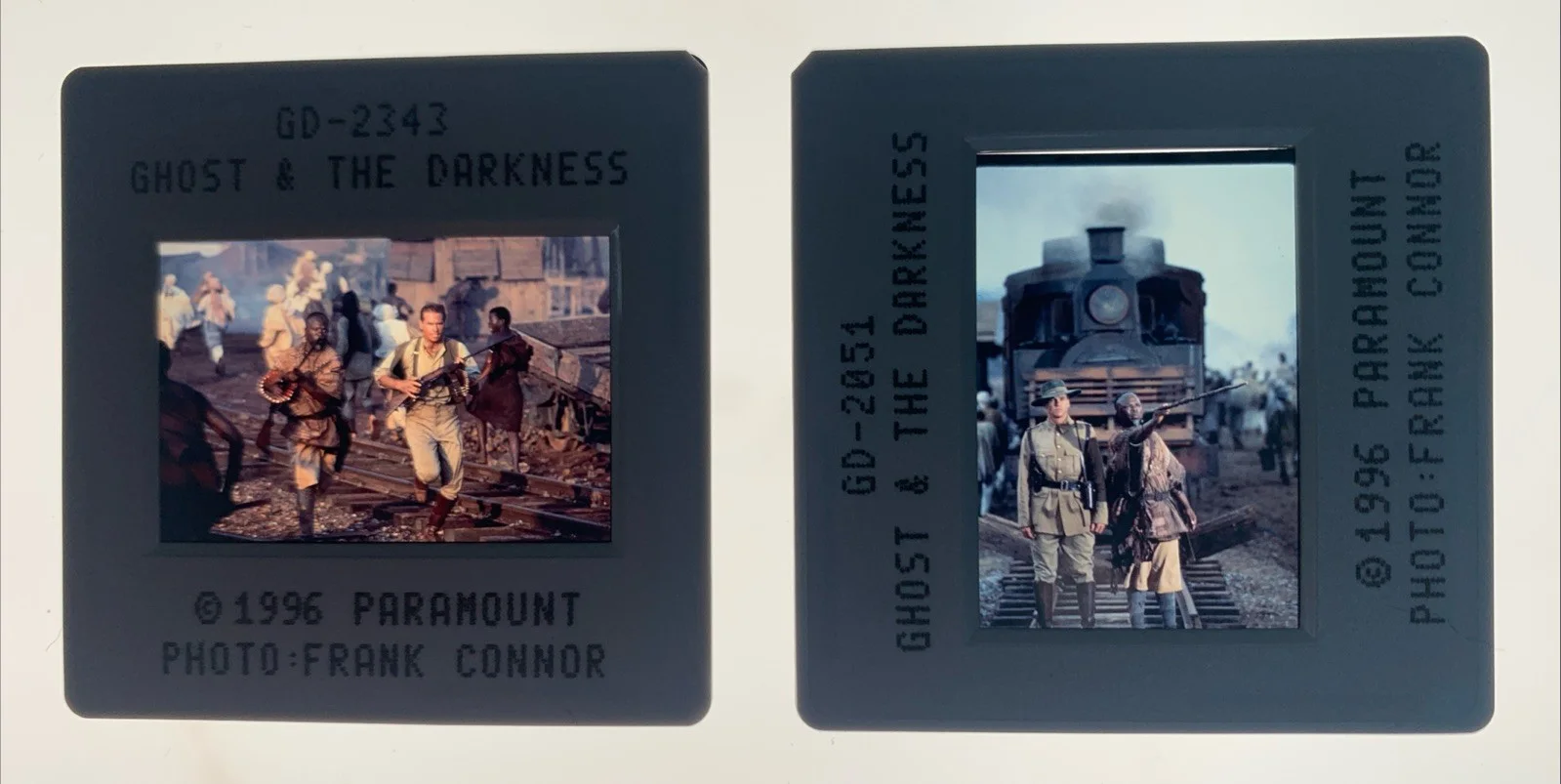 GHOST & THE DARKNESS Val Kilmer Michael Douglas 1996 35mm Publicity Slides x5, image 2