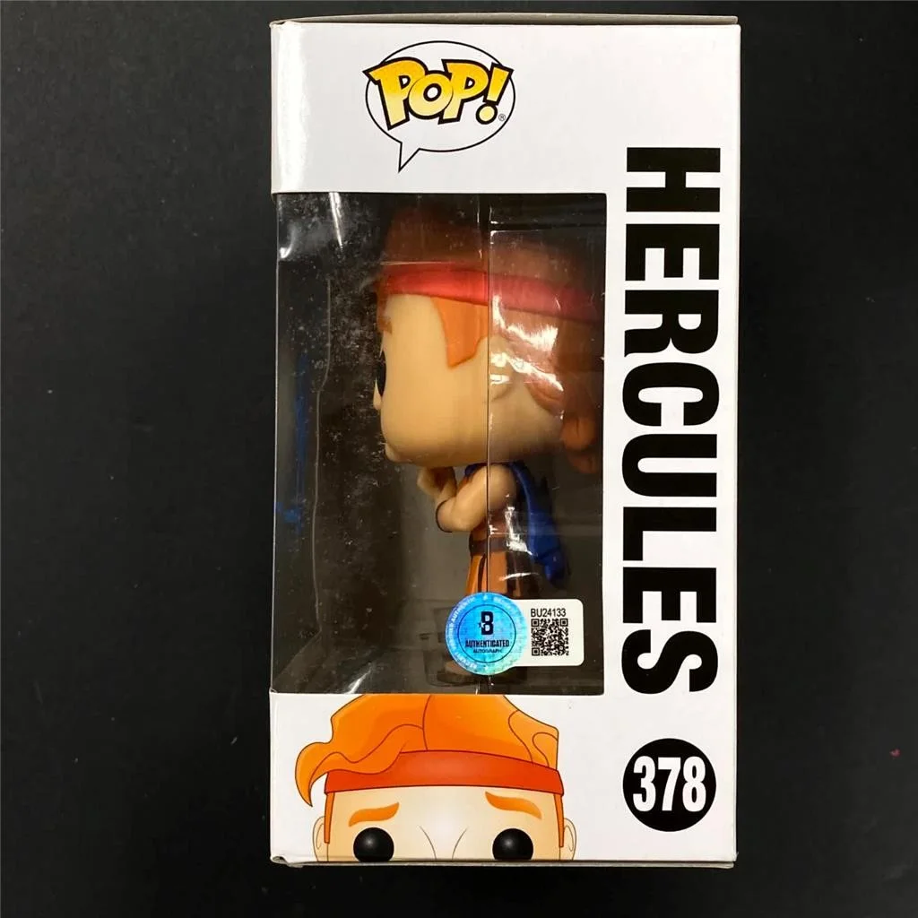 Tate Donovan signed Hercules Funko Pop 378 autograph ~ Beckett BAS, image 2