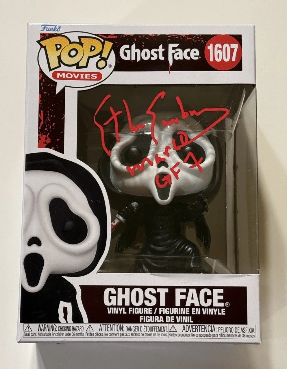 Ethan Embry — Ethan Embry SIGNED Ghostface Funko POP Toy Scream 7 Horror EXACT PROOF A