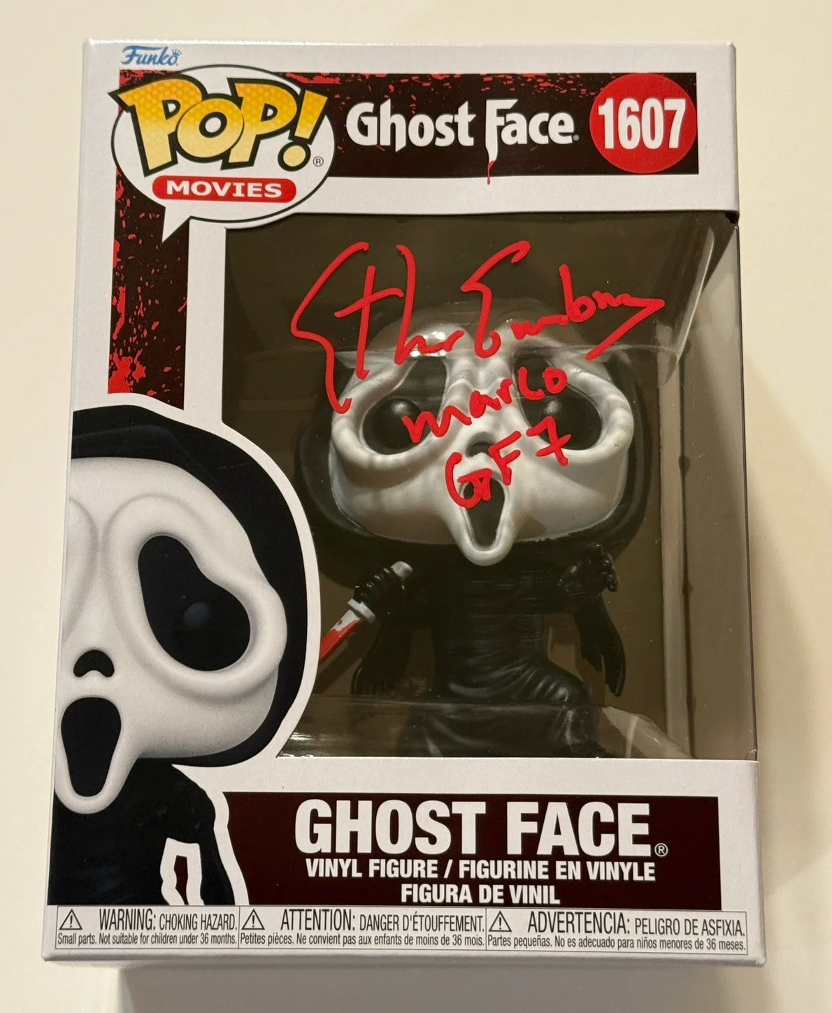Ethan Embry — Ethan Embry SIGNED Ghostface Funko POP Toy Scream 7 Horror EXACT PROOF B