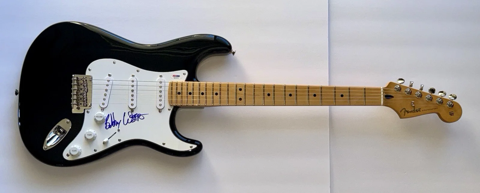 Bob Weir signed Fender Guitar Grateful Dead stratocaster psa dna coa, image 2