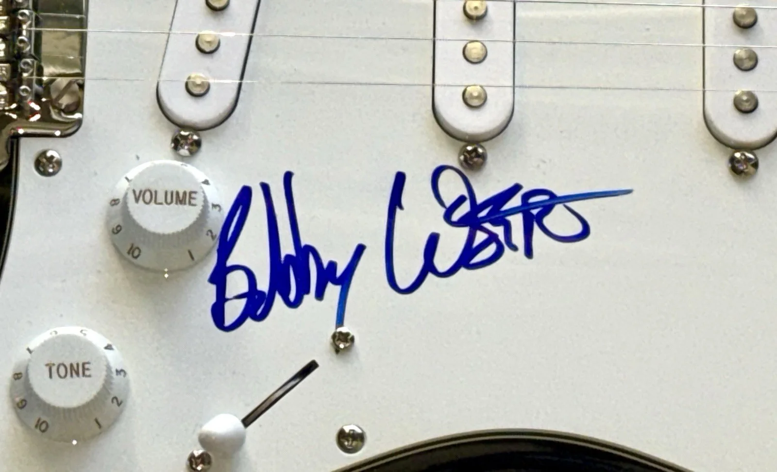 Bob Weir signed Fender Guitar Grateful Dead stratocaster psa dna coa, image 4