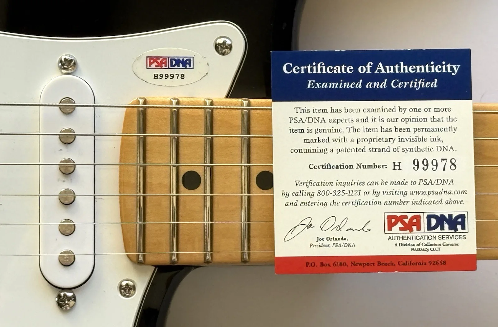 Bob Weir signed Fender Guitar Grateful Dead stratocaster psa dna coa, image 5