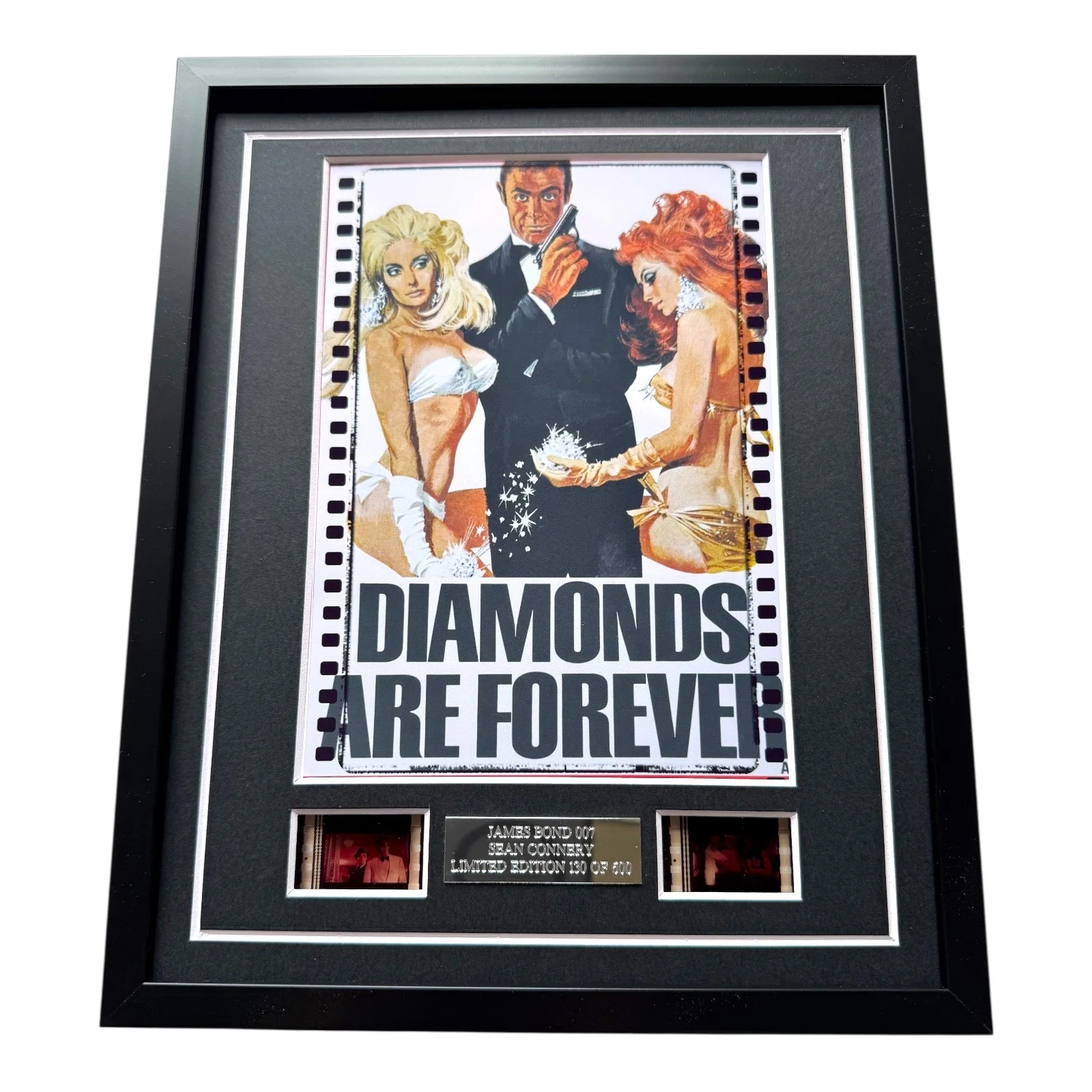 JAMES BOND DIAMONDS ARE FOREVER VINTAGE FILM CELLS FRAMED MOVIE MEMORABILIA, изображение 2