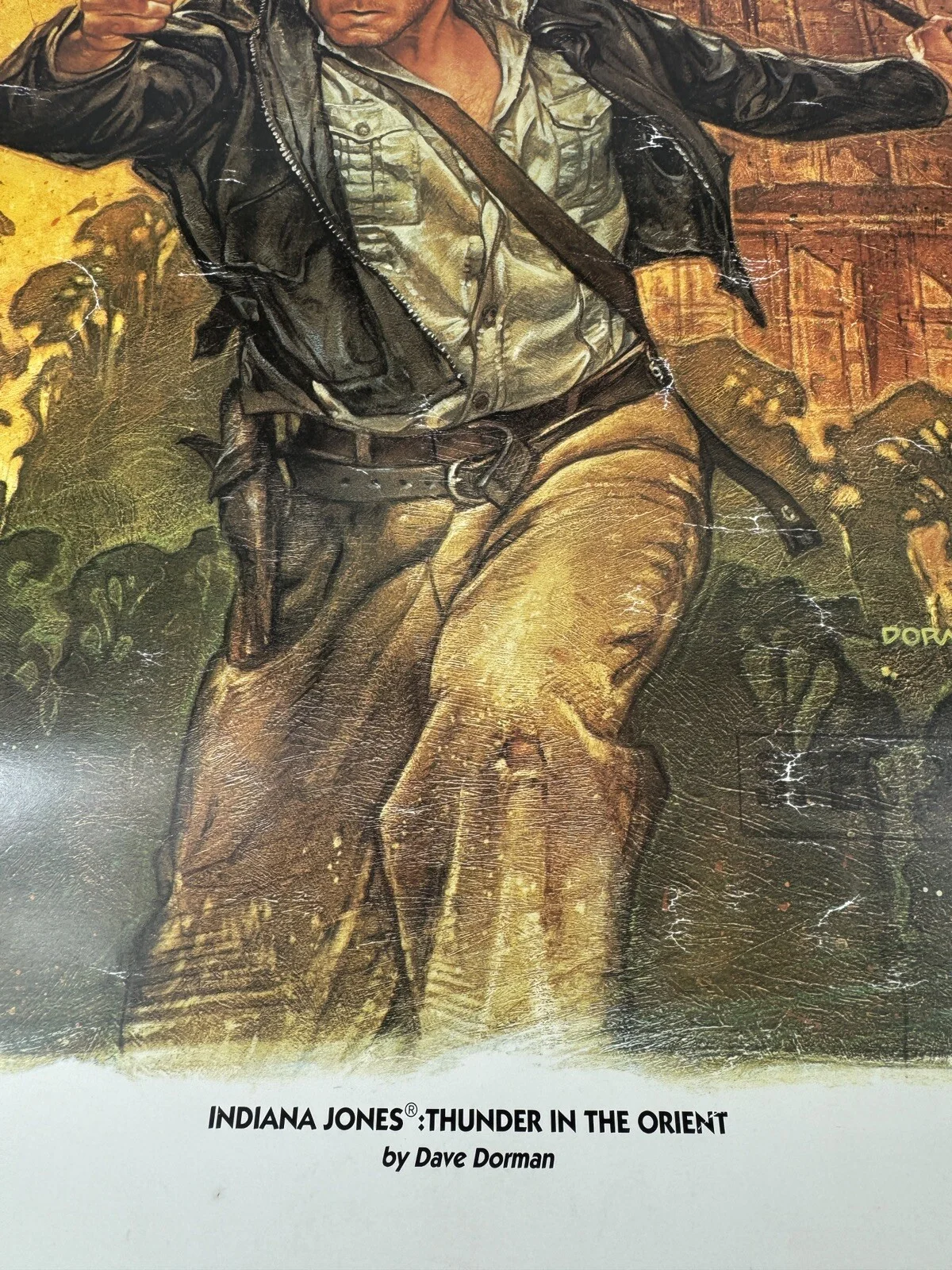 Dave Dorman — Dave Dorman Signed Indiana Jones ‘Thunder In The Orient’ Poster Print 18.5x23”, image 3