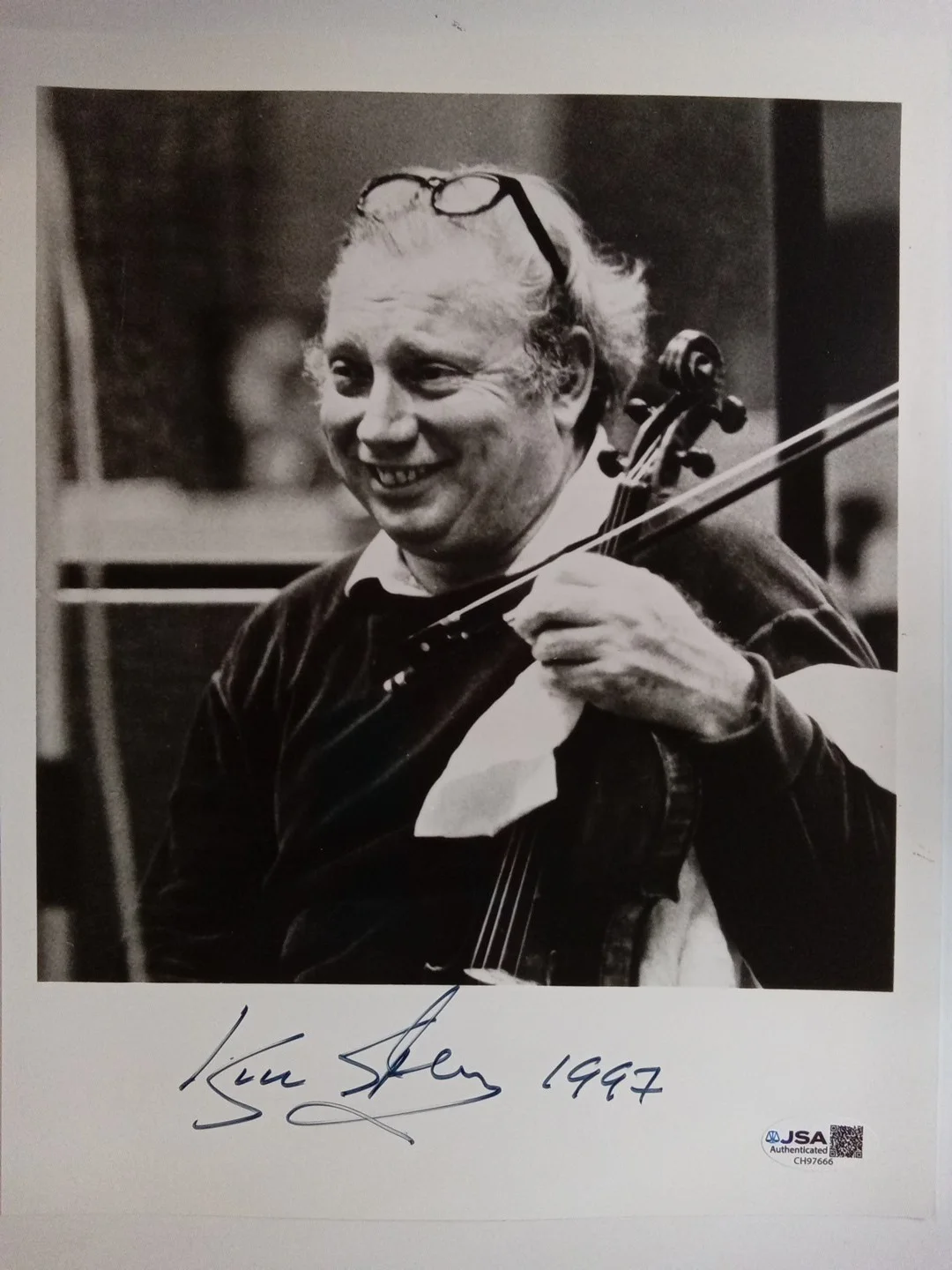 Isaac Stern Signed 8x10 Photo Legendary Violinist Maestro JSA, изображение 2