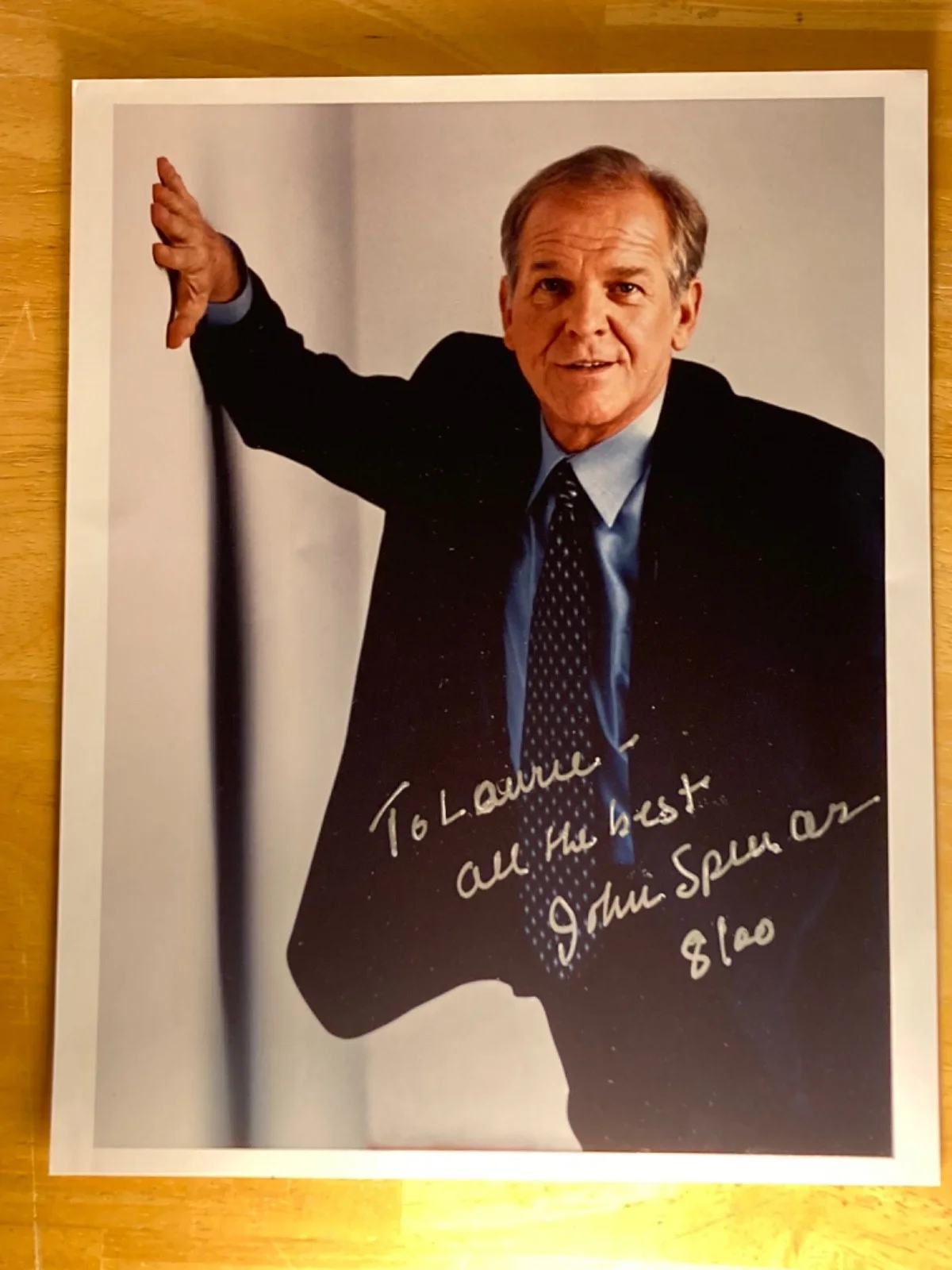 RARE Hand SIGNED John Spencer 8x10 Photo - The West Wing, War Games, The Rock, изображение 2