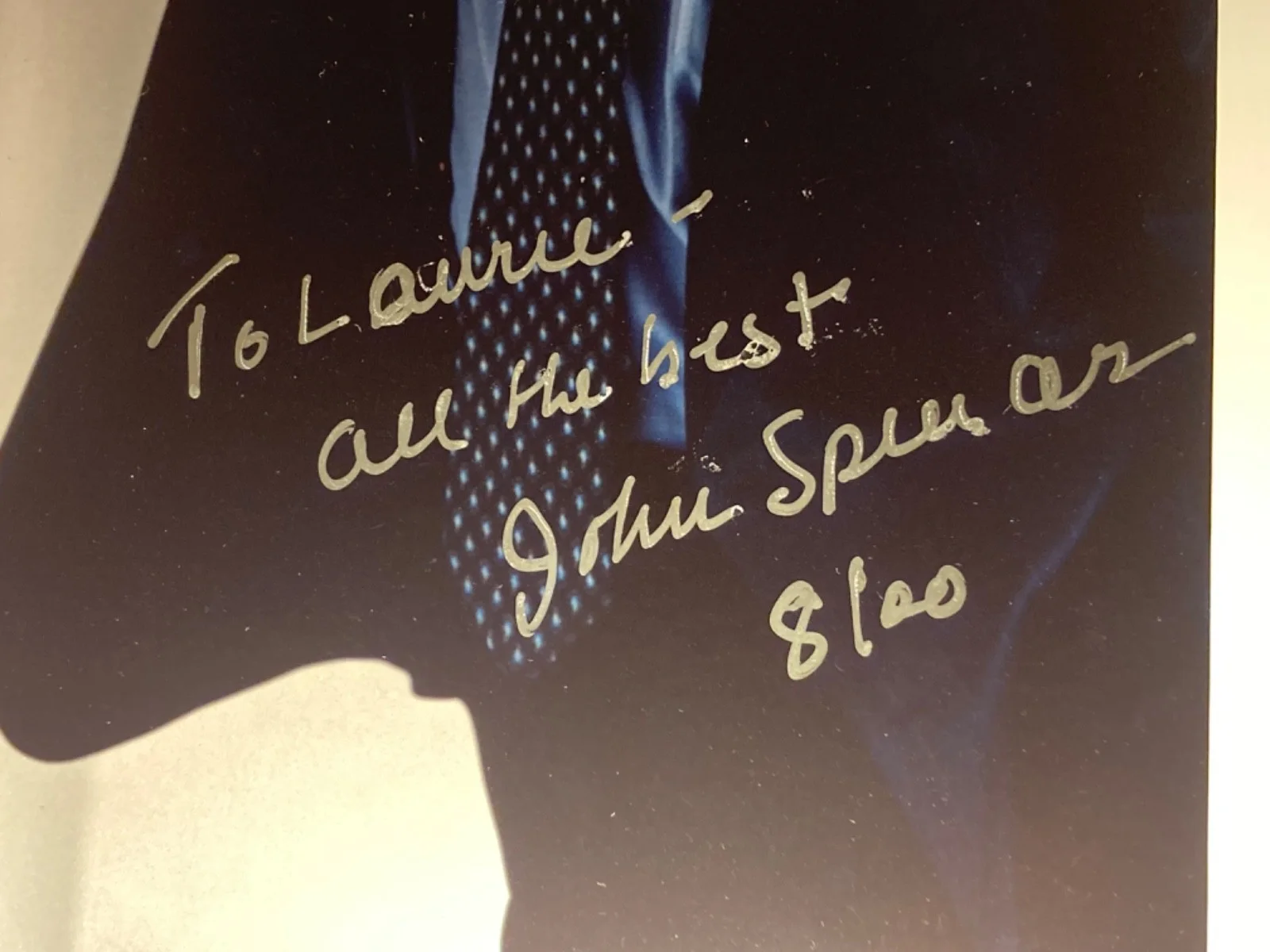 RARE Hand SIGNED John Spencer 8x10 Photo - The West Wing, War Games, The Rock, изображение 3