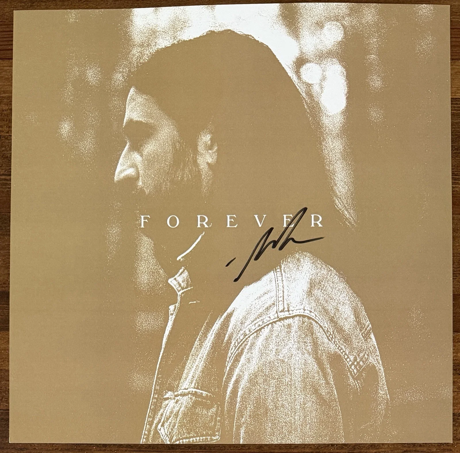 Noah Kahan Stick Season Chestnut Vinyl 2LP & SIGNED Forever Art Card PSA DNA COA, изображение 2