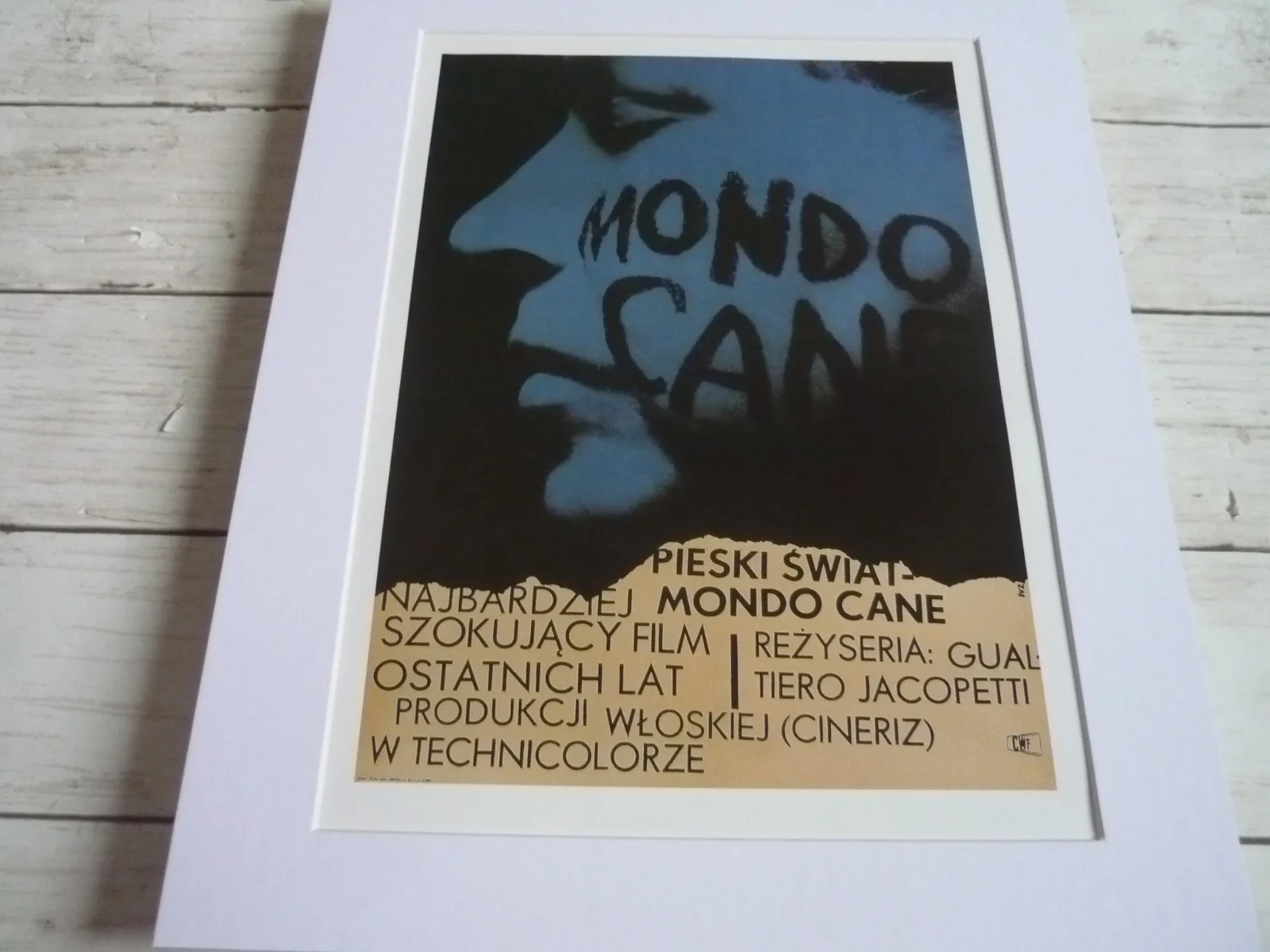 14x11 Framed mounted poster Film Mondo Cane 1962 aka A Dog's Life Paolo Cavara, изображение 2