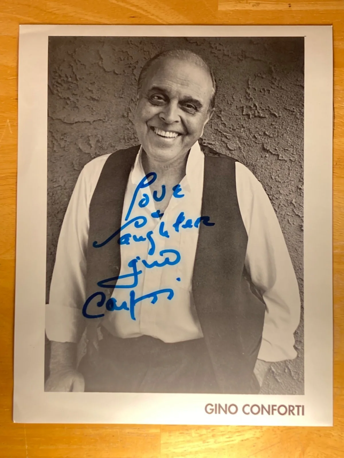 Hand SIGNED Gino Conforti 8x10 Vintage Photo - Three’s Company - Actor, изображение 2