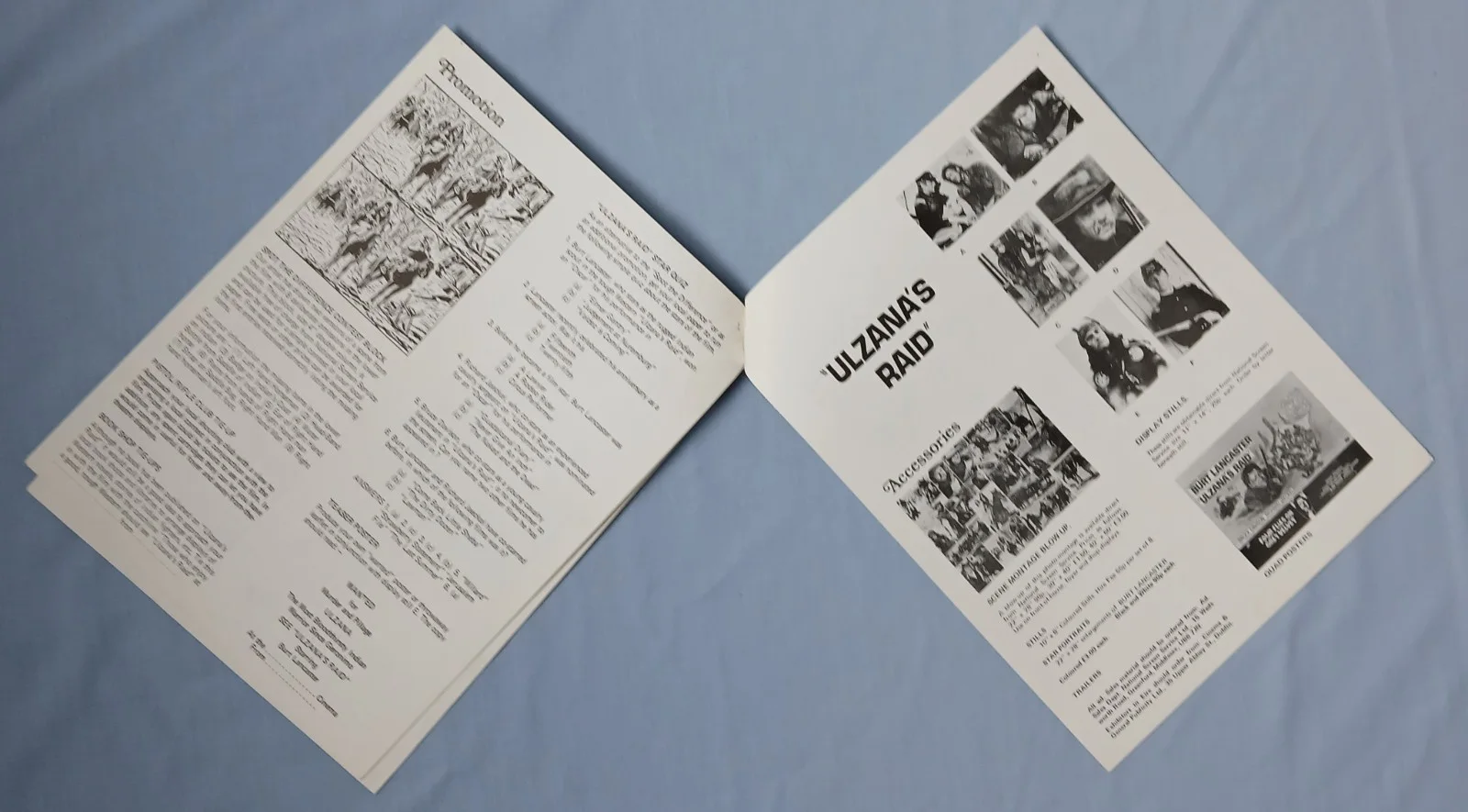 ULZANA'S RAID (1972) rare original UK Campaign Press Book - Burt Lancaster, изображение 3