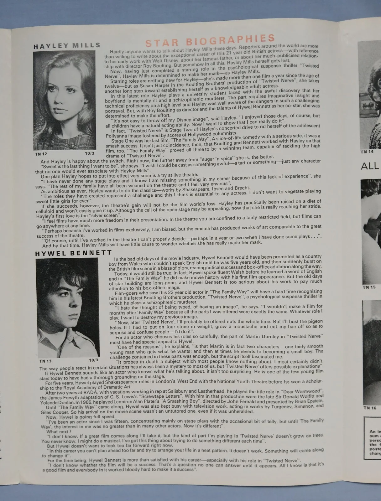 TWISTED NERVE (1968) original UK Campaign Press Book - Hayley Mills horror, изображение 5