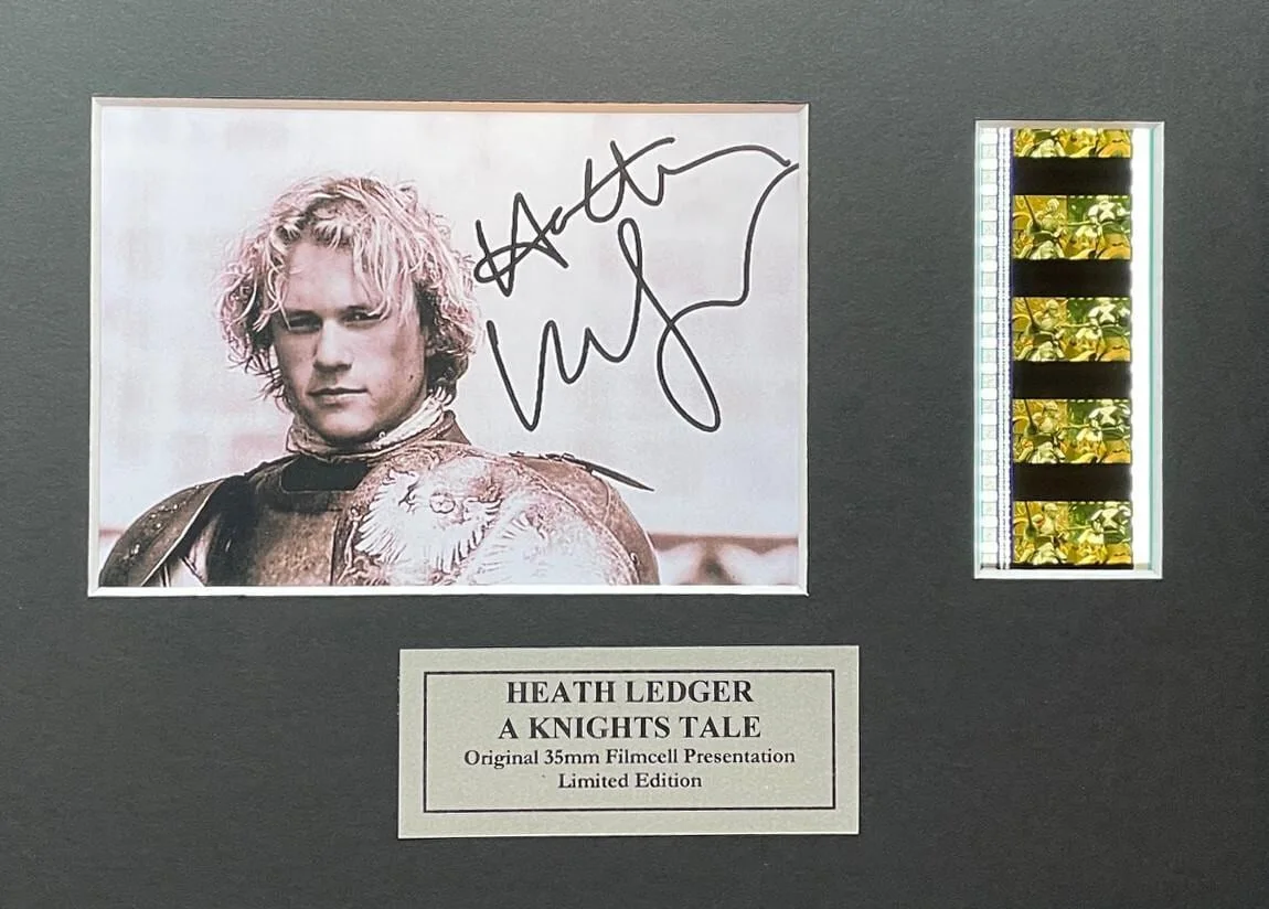 A Knights Tale HEATH LEDGER Original 35mm Film Cells set in Quality Wood Frame, image 5