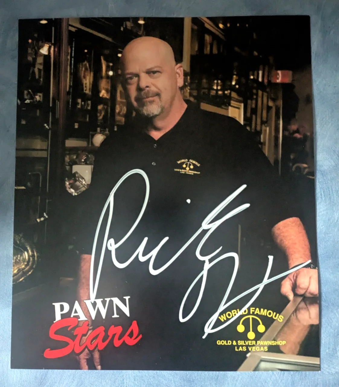 Rick Harrision — Rick Harrison Signed 8 x 10 Photo Pawn Stars Gold & Silver Pawn Shop