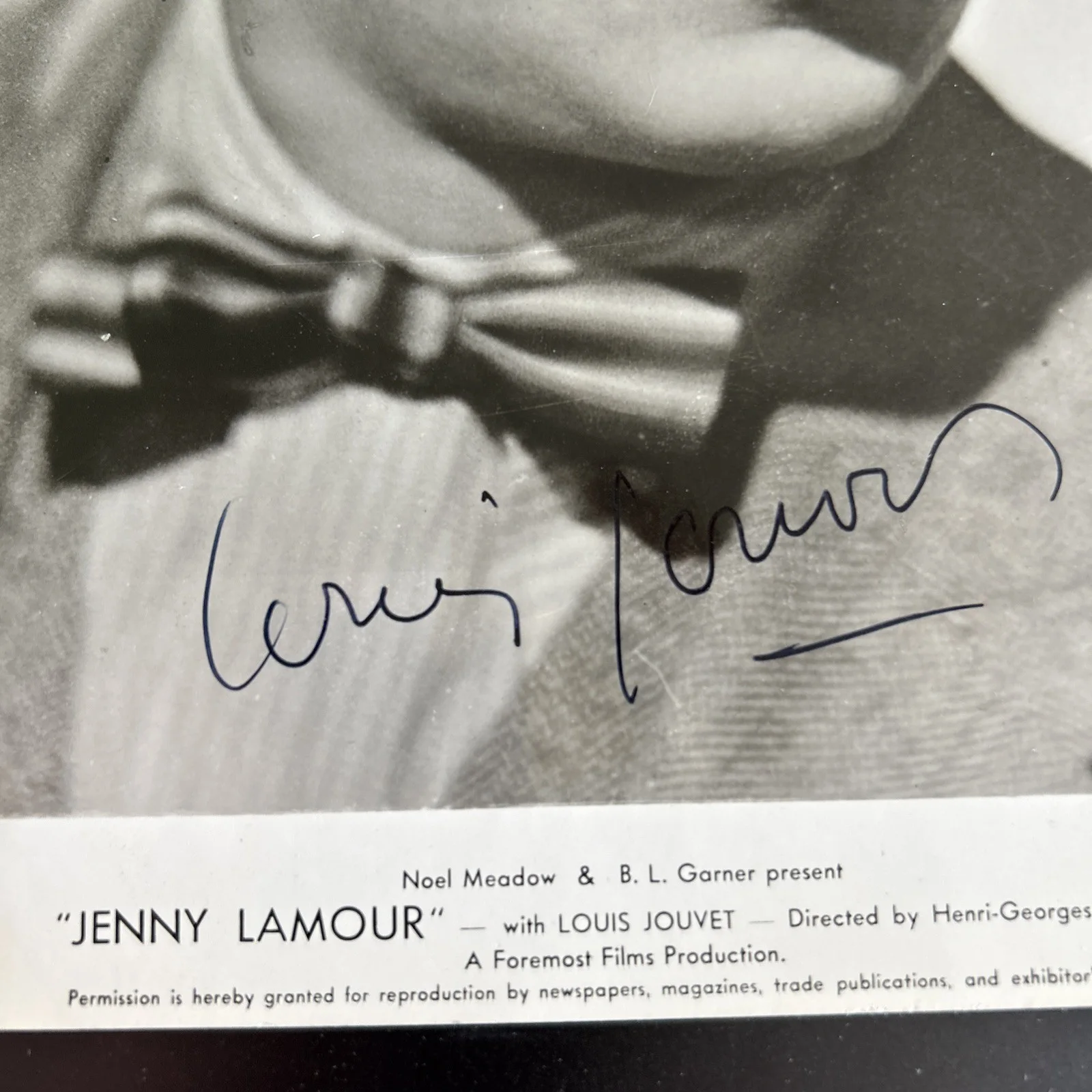 Original Movie Signed Press Photo Louis Jouvet French Actor T233, изображение 4