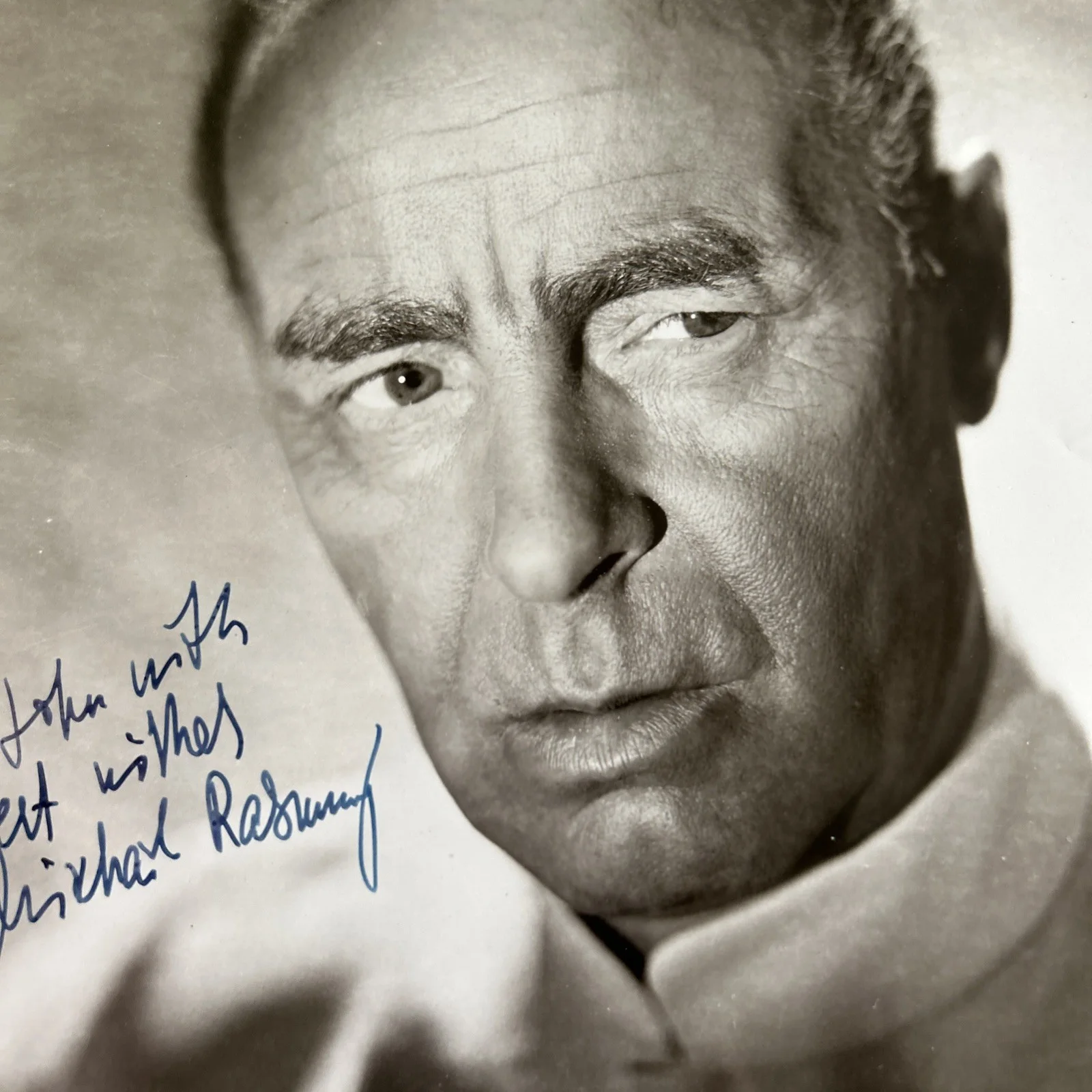 Original Movie Press Photo Signed Mikhail Rasumny Soviet American Actor T232, image 4