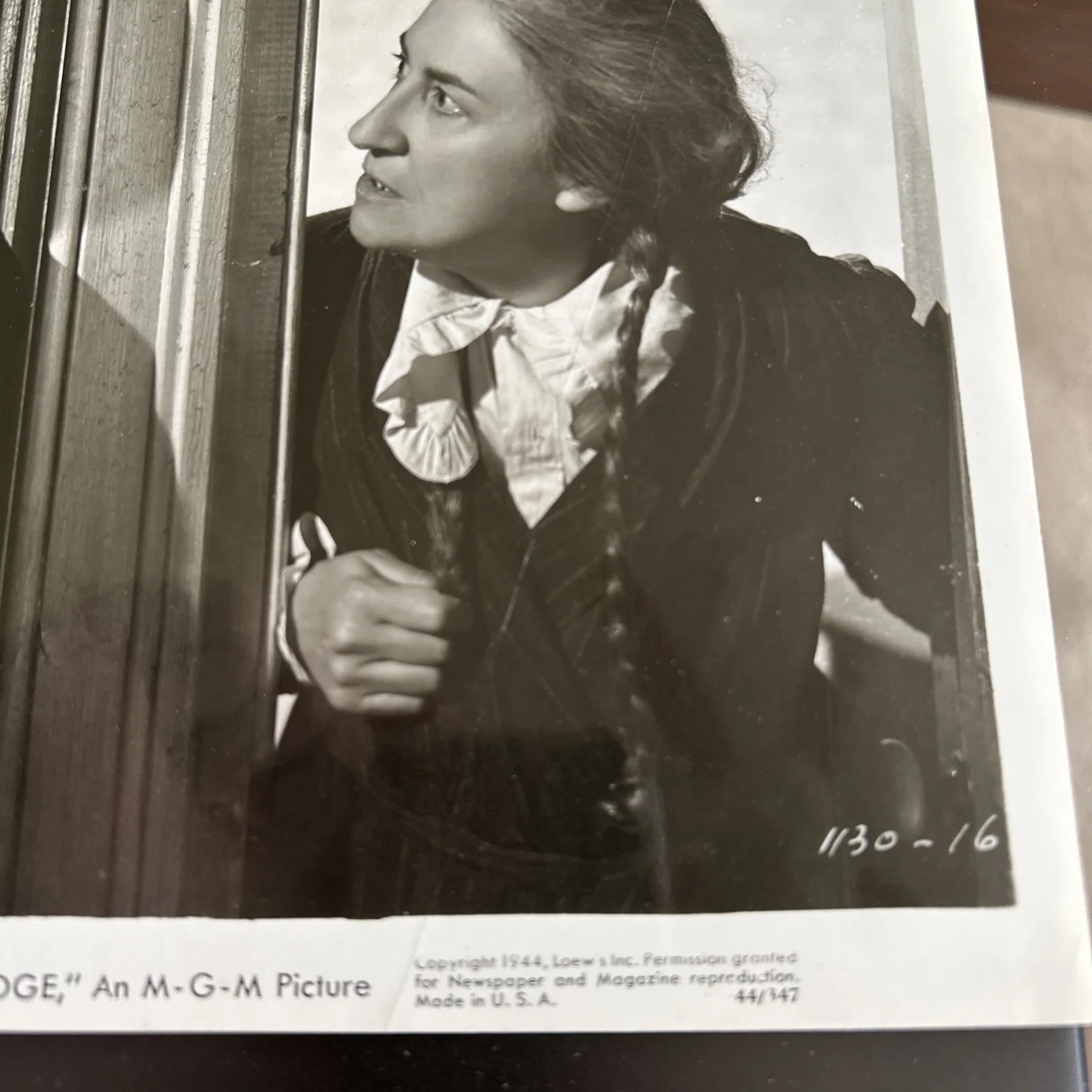 Original Movie Signed Press Photo Waterloo Bridge 1940 Ethel Griffies RARE T231, image 4
