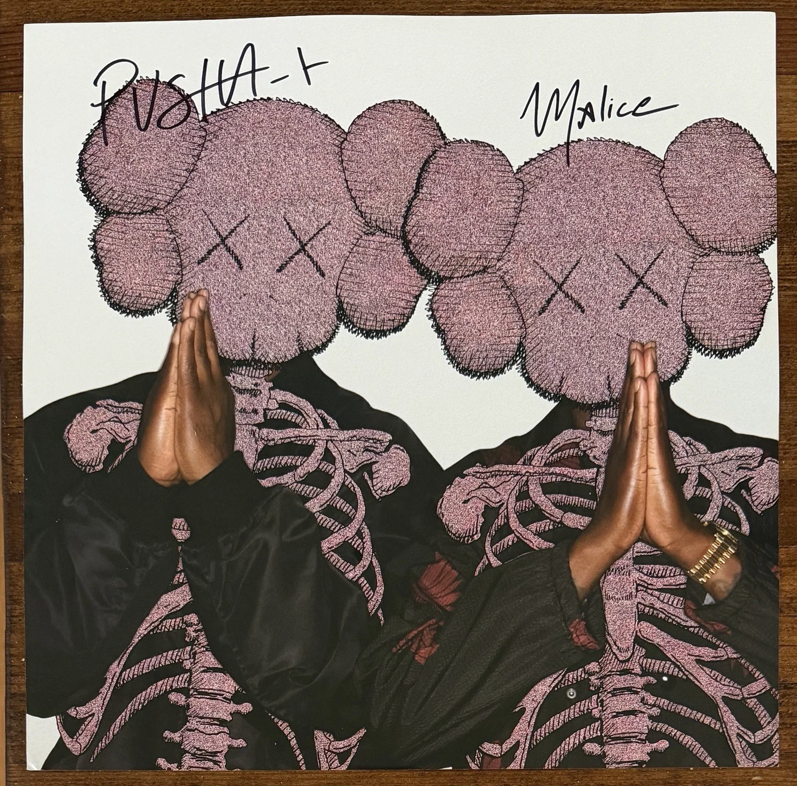Pusha T Malice Let God Sort Em Out Vinyl & SIGNED Album Card PSA DNA COA Auto, image 3