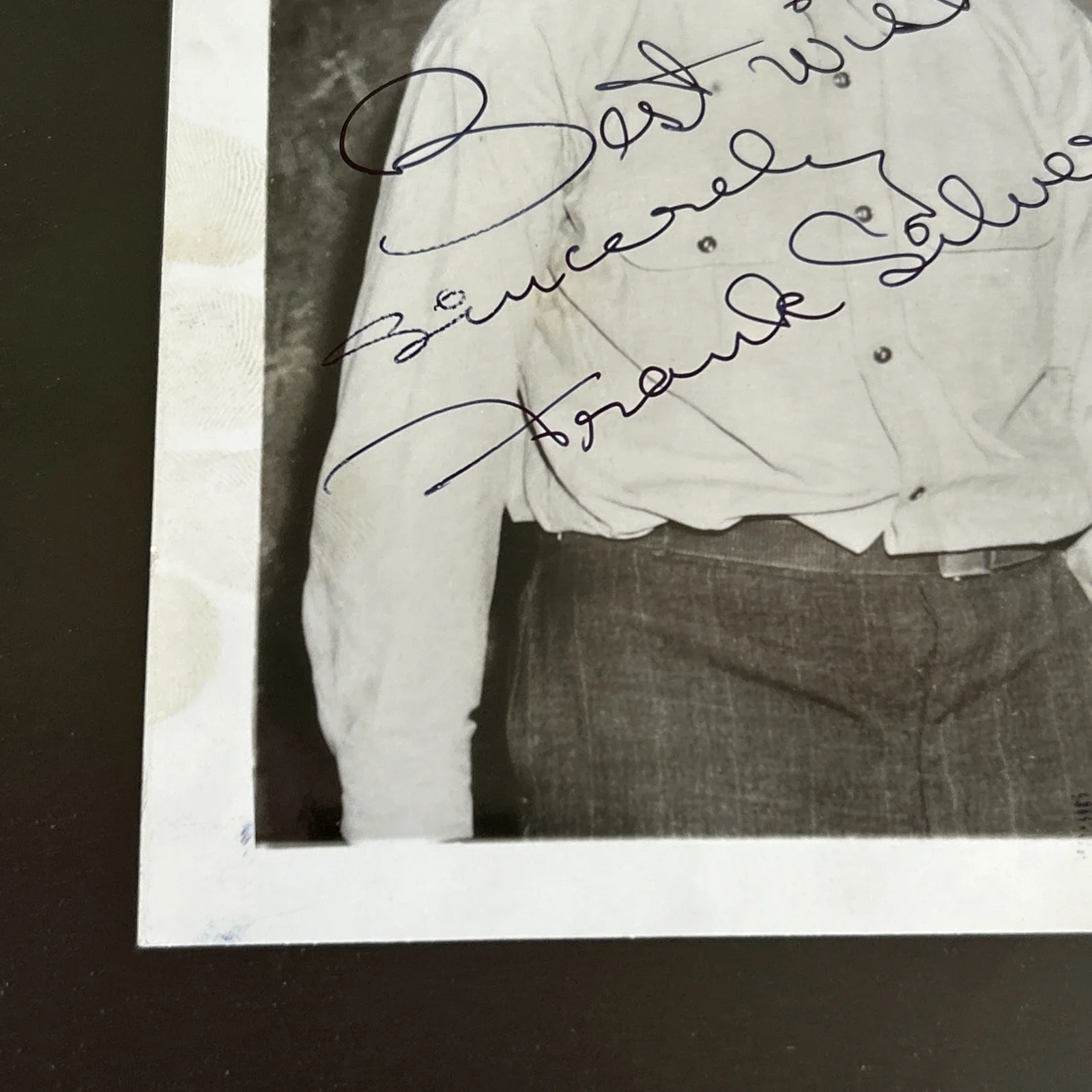 Signed Frank Silvera 4x5 Photo Jamaican-American Character Actor T228, изображение 4