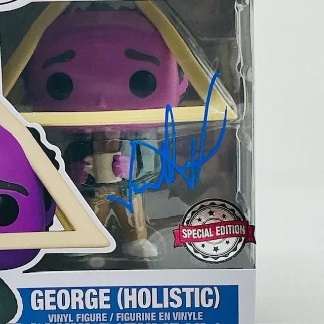 Jason Alexander Autographed George Holistic Seinfeld TV Funko Pop #1094 OCCM, image 2