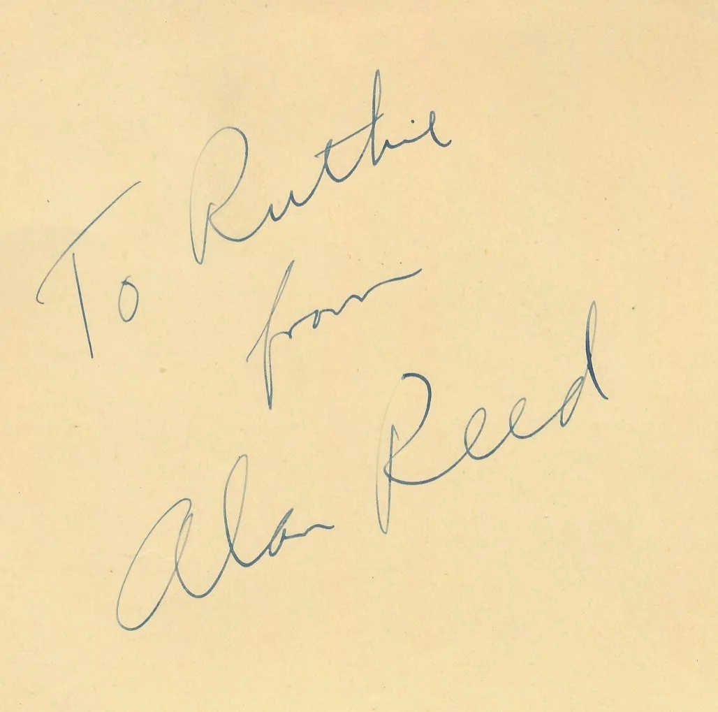 Alan Reed - 1950's Signed Album Page - Voice of Fred Flintstone - RARE, изображение 2