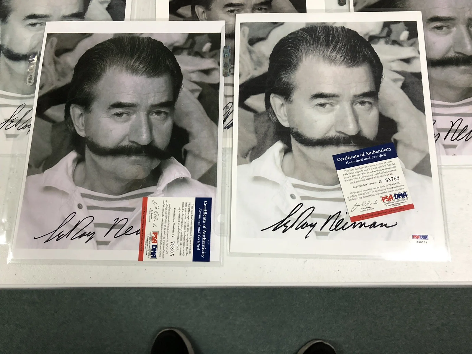 Leroy Neiman Lot Of 8 Signed 8x10 Photos(PSA), изображение 2