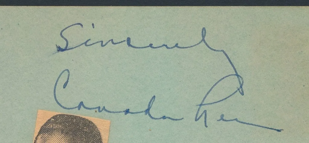 Canada Lee - Early - 1940's Signed Album Page - Hitchcock / Lifeboat - Uncommon, image 2