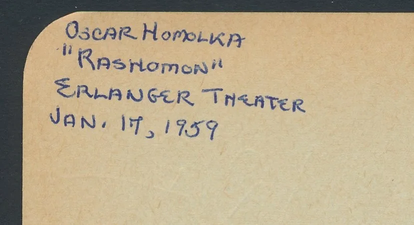 Oscar Homolka - 1959 Signed Album Page w Orig. 1940 Still Photo - "Hitchcock", изображение 5