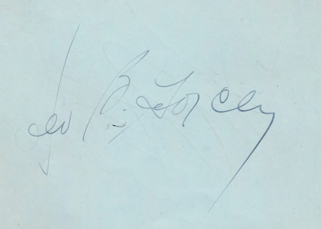 Leo B. Gorcey - 1939 Signed Album Page - "Slip Mahoney" - "Bowery Boys", image 2