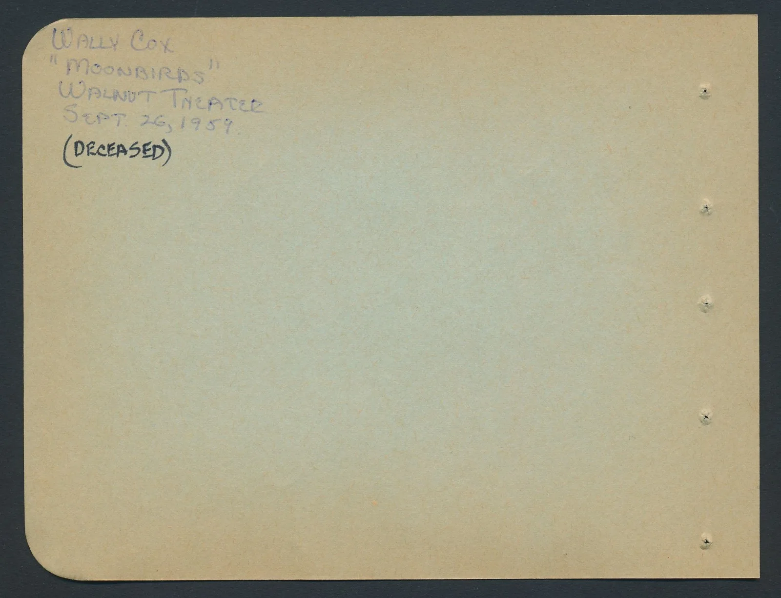 Wally Cox - 1959 Signed Album Page w/Orig. 1956 7x9 Glossy Photo - RARE - d.1973, изображение 4