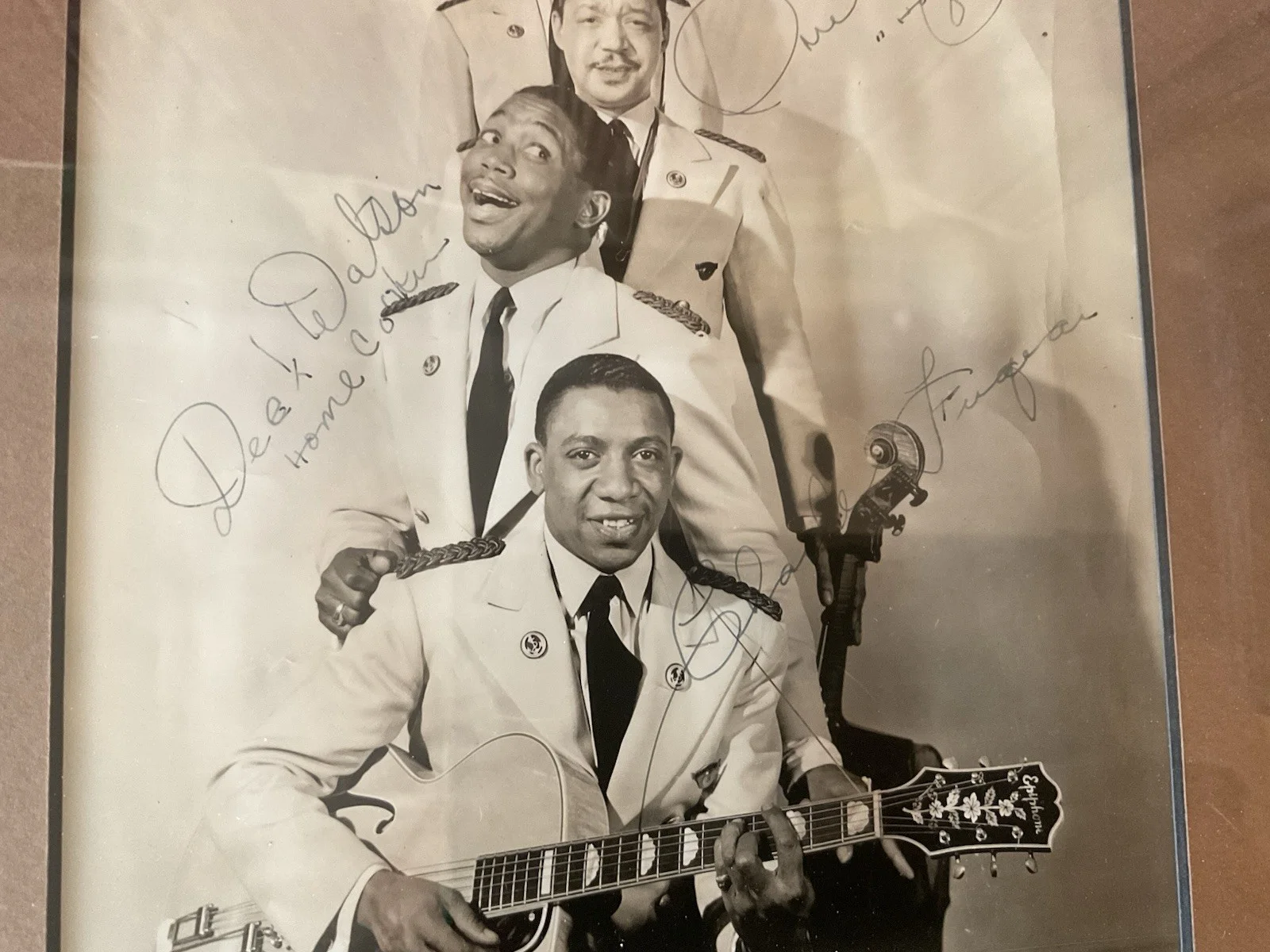 The Ink Spots, Billy Bowen, Bernie Mackey, William Kenny — THE INK SPOTS - INSCRIBED PHOTOGRAPH SIGNED, image 4