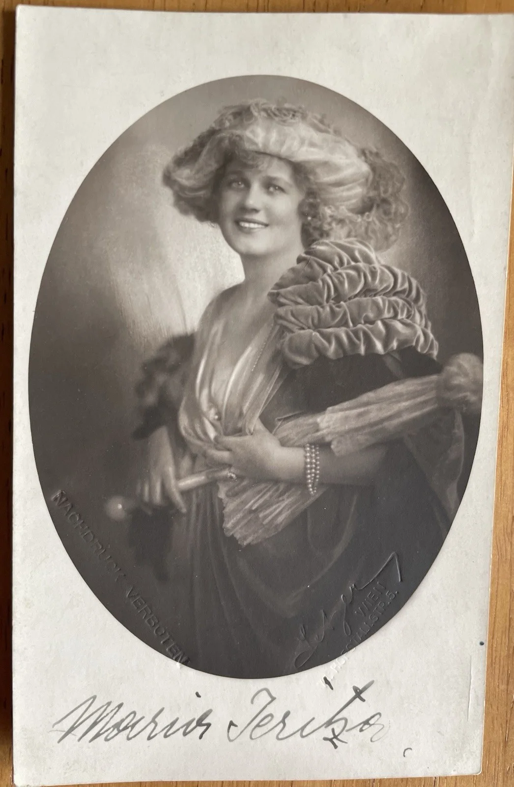 Australian Opera Soprano Maria Jeritza Autograph Photo, image 3
