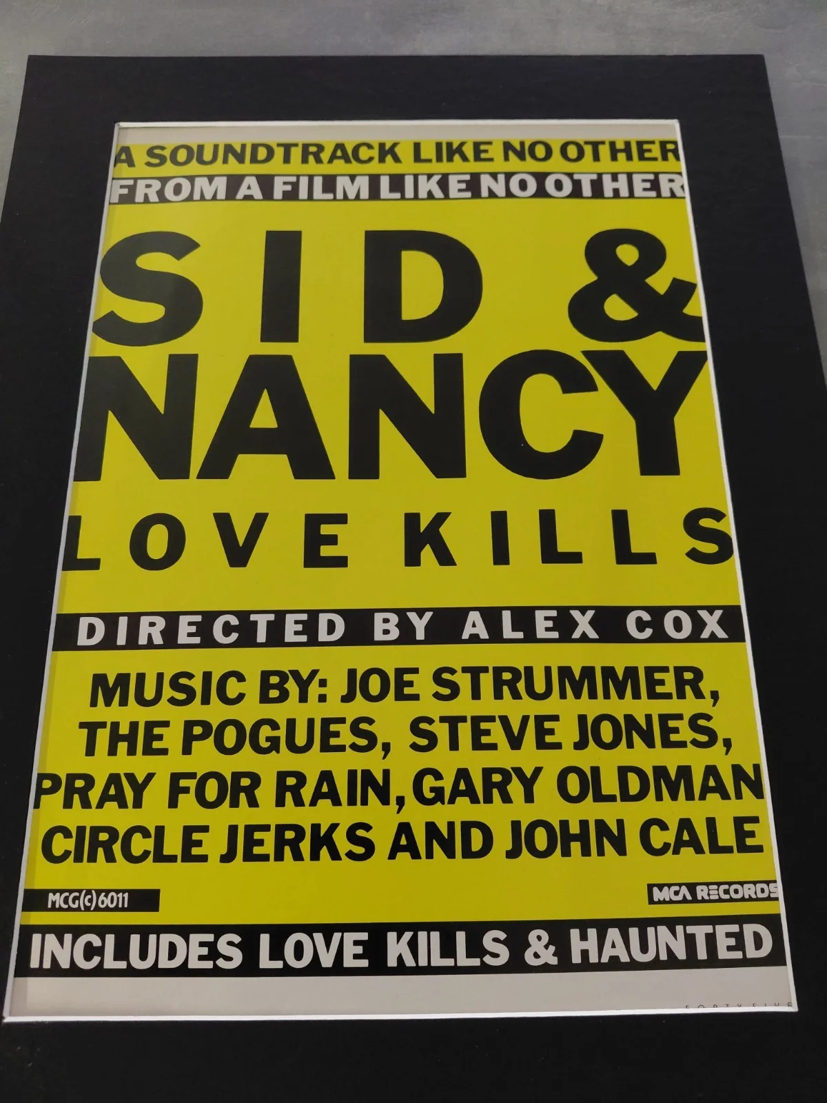 sid and nancy Love Kills Original Movie Soundtrack Advert Mounted, image 2