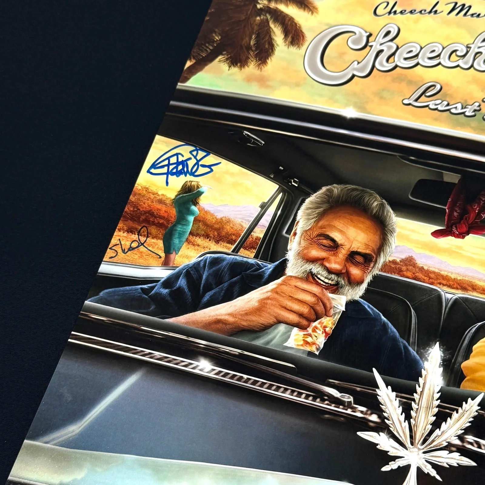 Cheech Marin, Tommy Chong, Shelby Chong — CHEECH MARON, TOMMY CHONG & SHELBY CHONG Last Movie Signed 11x14 Photo JSA Auto, изображение 4
