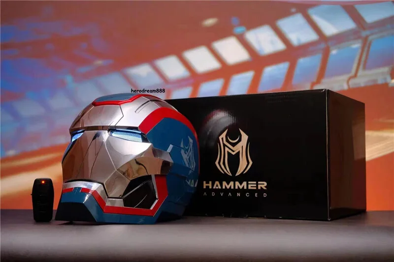 Iron Man Iron Patriot Helmet ABS 1:1 Wearable Cosplay Prop Voice Control Toy New, изображение 2