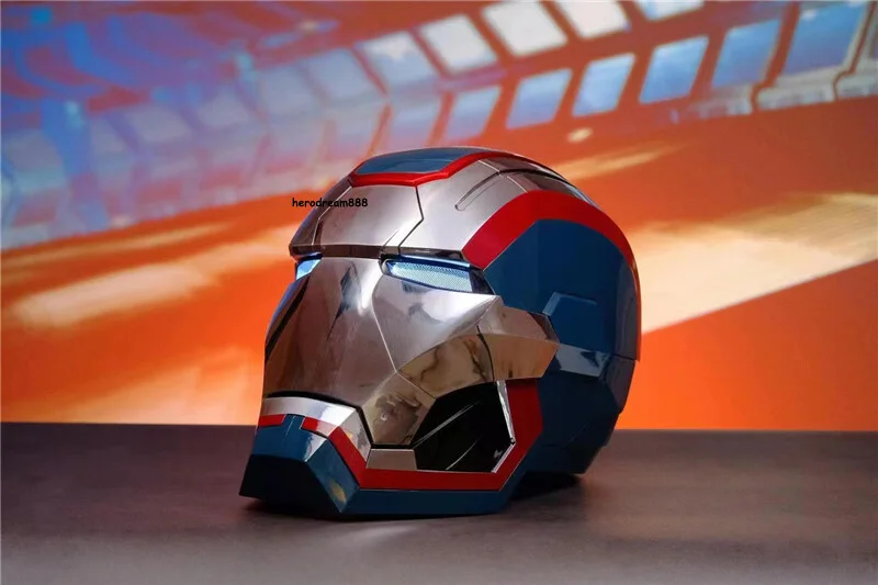 Iron Man Iron Patriot Helmet ABS 1:1 Wearable Cosplay Prop Voice Control Toy New, изображение 4