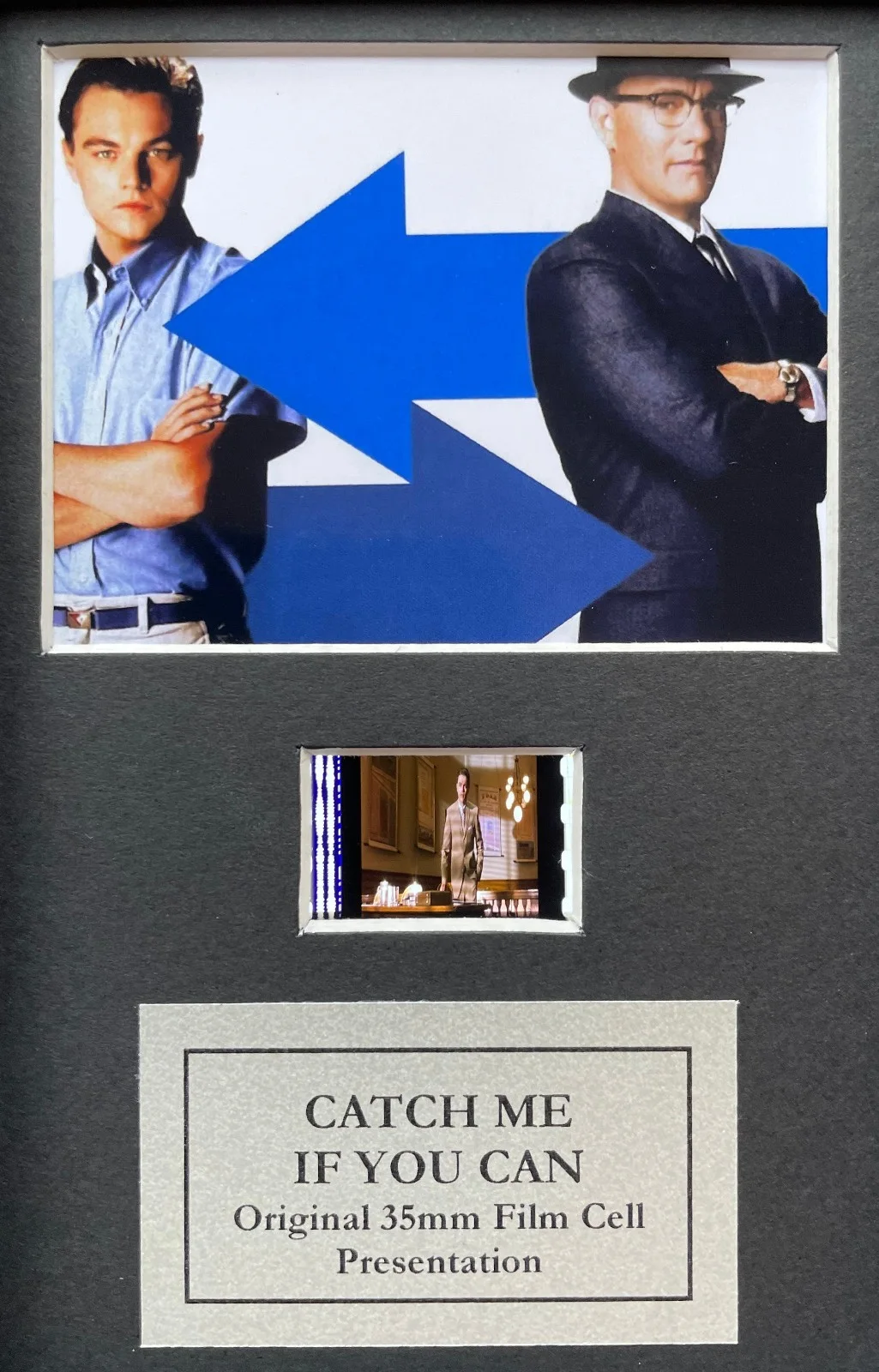 Catch Me If You Can TOM HANKS Original Mini 35mm Film Cells in Quality Wood, изображение 2