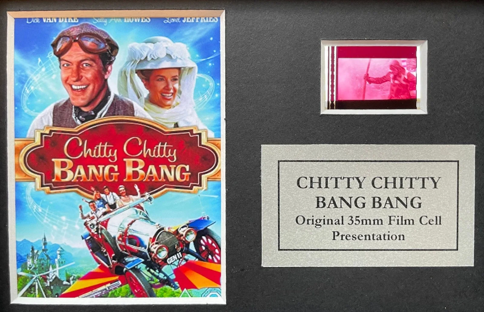Chitty Chitty Bang Bang Original Mini 35mm Film Cells set in Quality Wood Frame, image 2