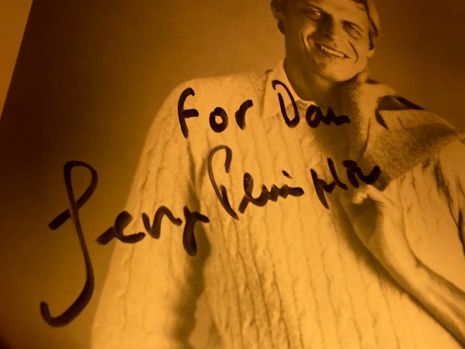 Hand SIGNED George Plimpton 8x10 Vintage Photo Journalist, Author, Paris Review, image 4