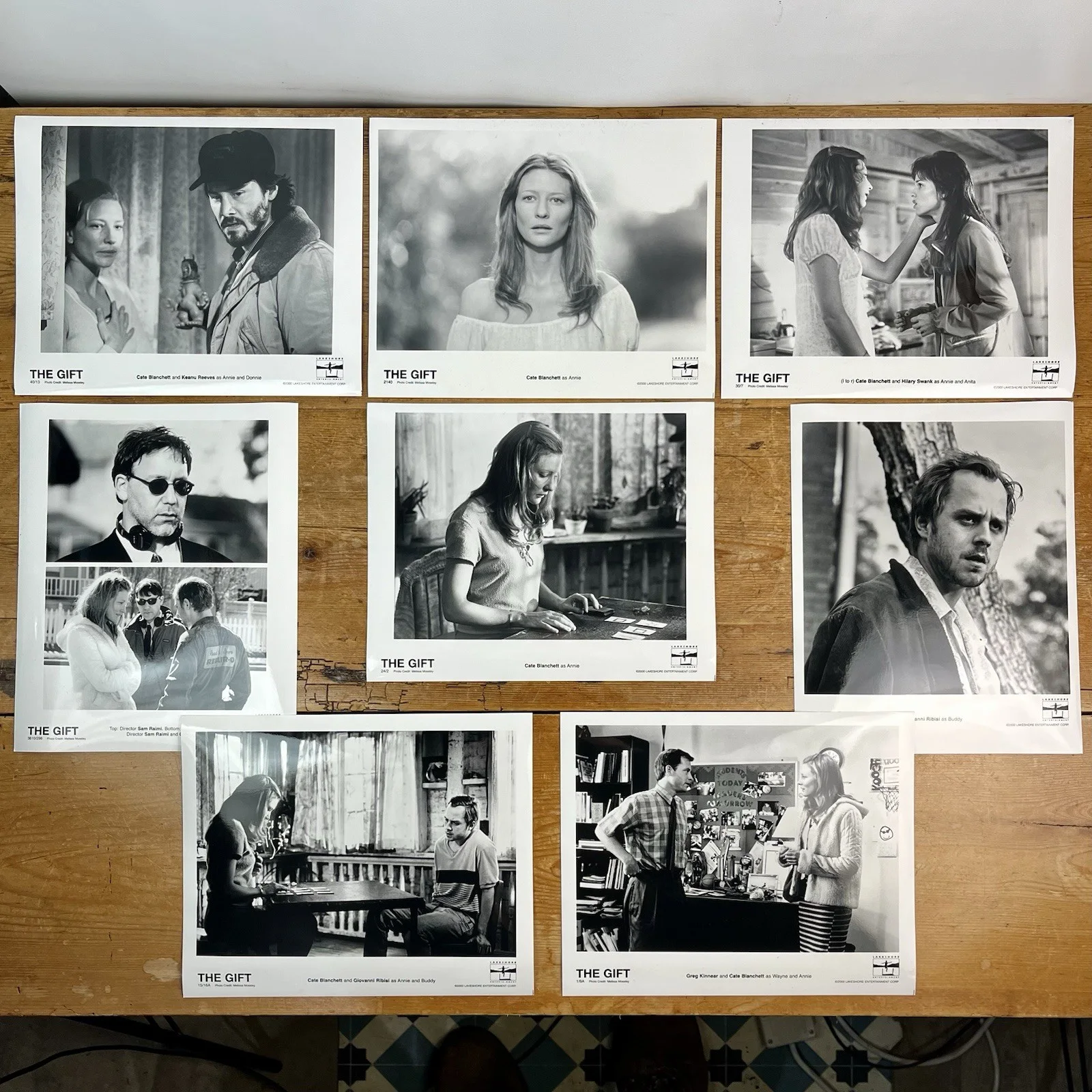 Rare THE GIFT - PROMOTIONAL FILM STILLS x8 Sam Raimi Cate Blanchett Keanu Reeves, изображение 2