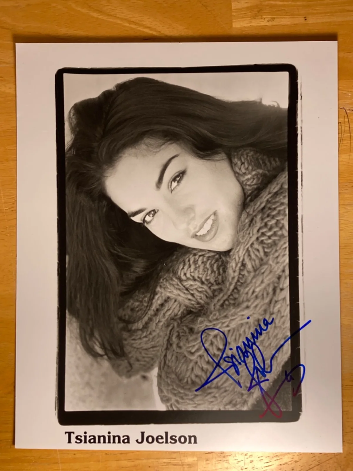 Hand SIGNED Tsianina Joelson 8x10 B&W Photo - Xena: Warrior Princess Varia, изображение 2